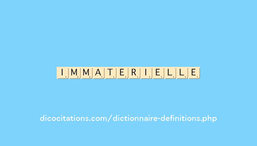 immaterielle immaterielle