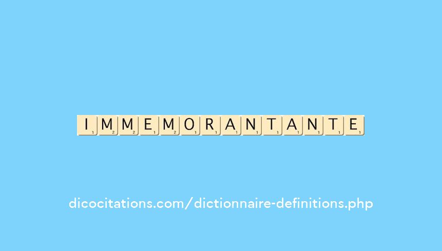 immemorant--ante