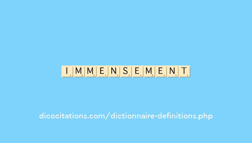 immensement immensement
