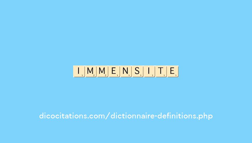immensite