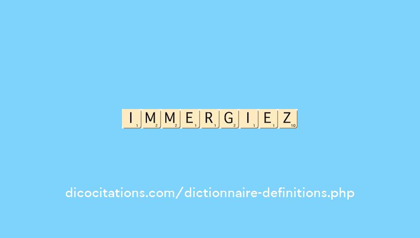 immergiez immergiez
