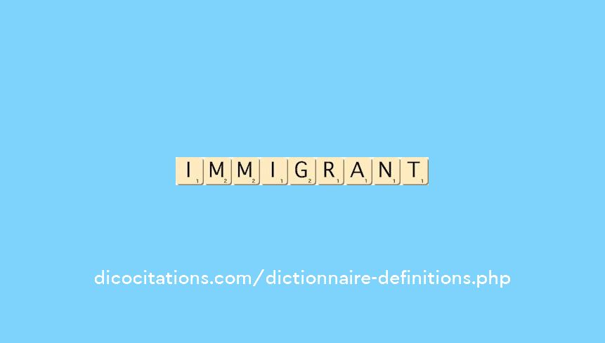 immigrant immigrant