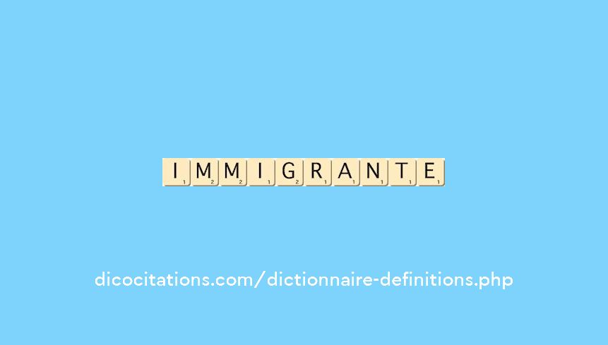 immigrante immigrante