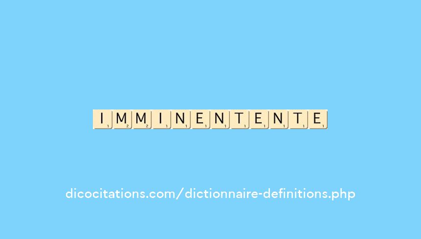 imminent--ente