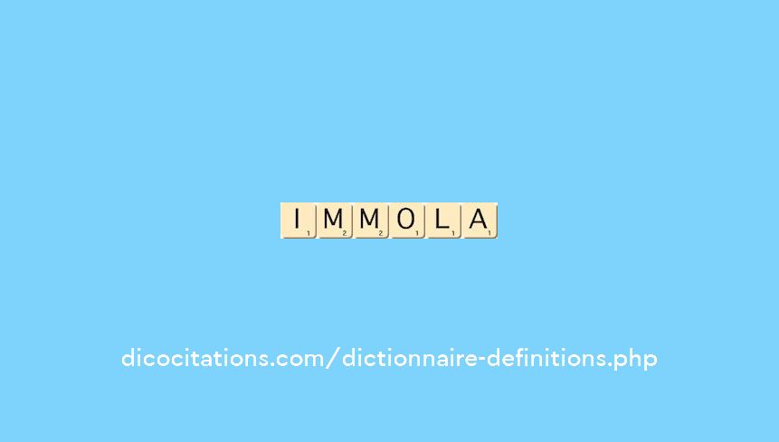immola