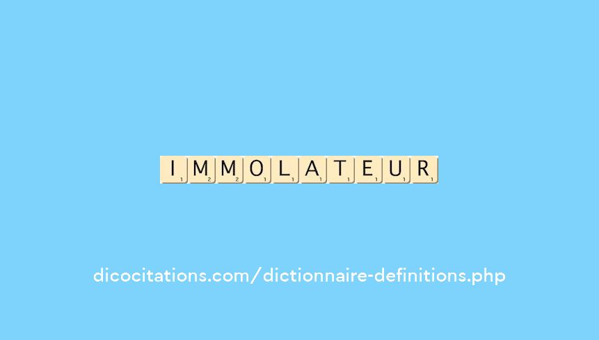 immolateur