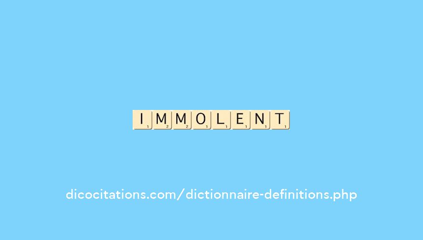 immolent