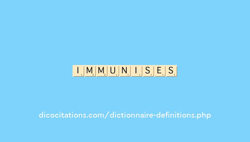 immunises