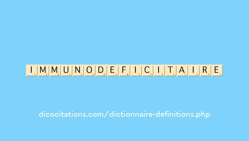 immunodeficitaire immunodeficitaire