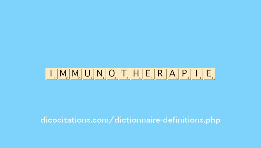immunotherapie immunotherapie