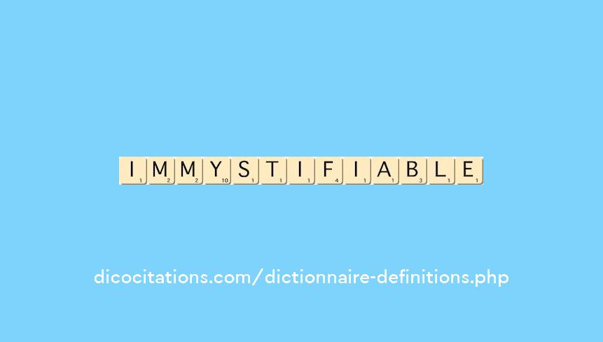 immystifiable