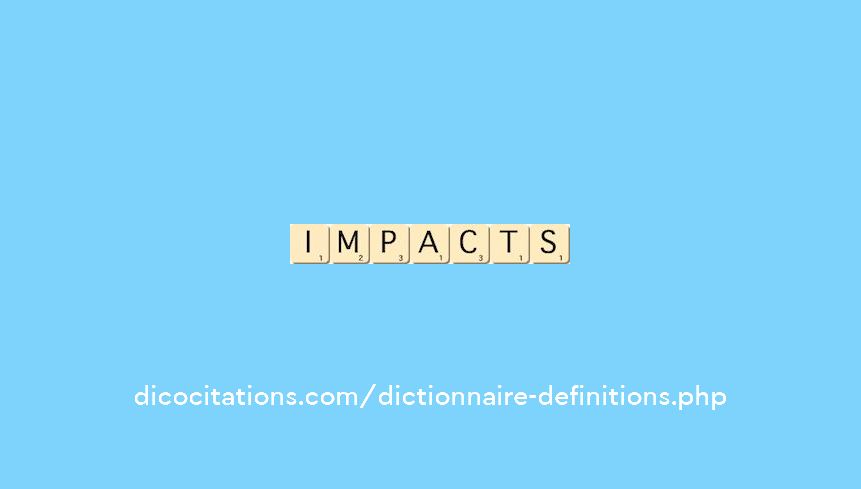 impacts impacts