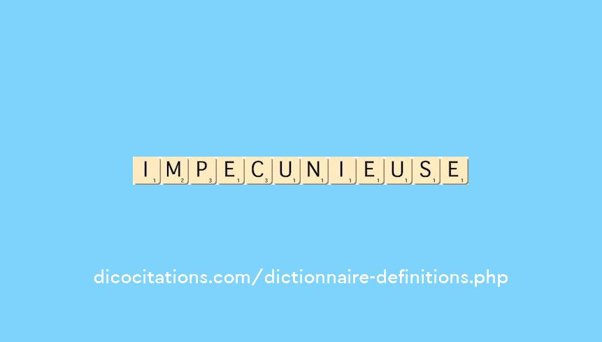 impecunieuse impecunieuse