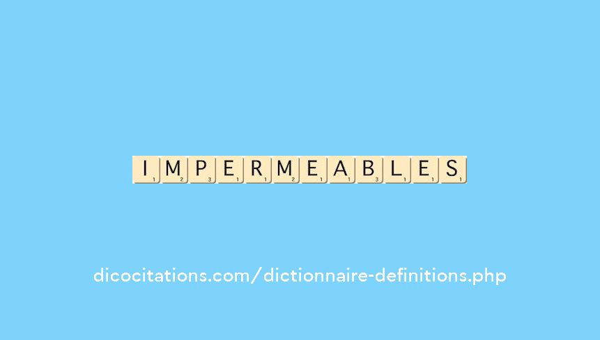 impermeables impermeables