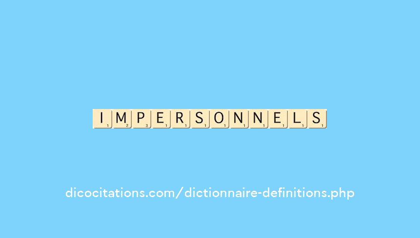 impersonnels