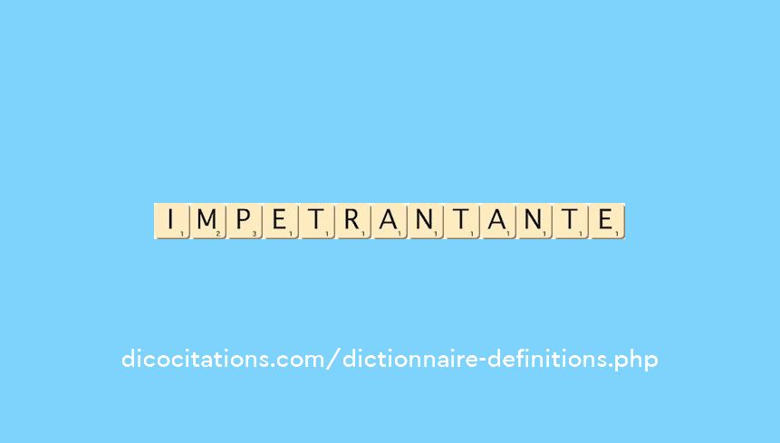 impetrant--ante