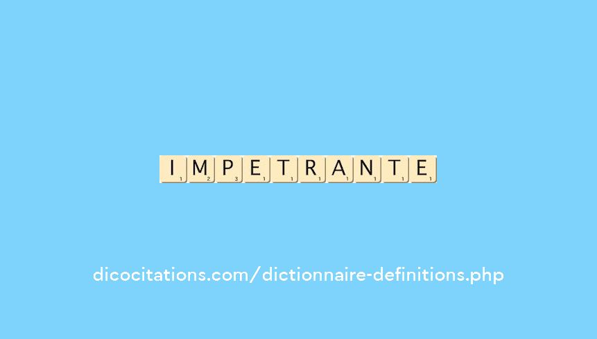impetrante impetrante