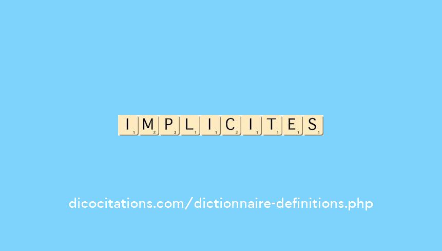implicites implicites