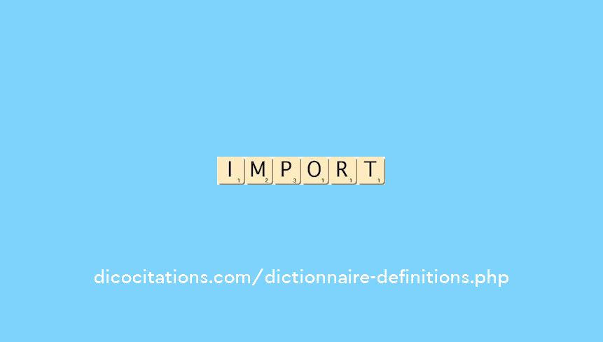 import import