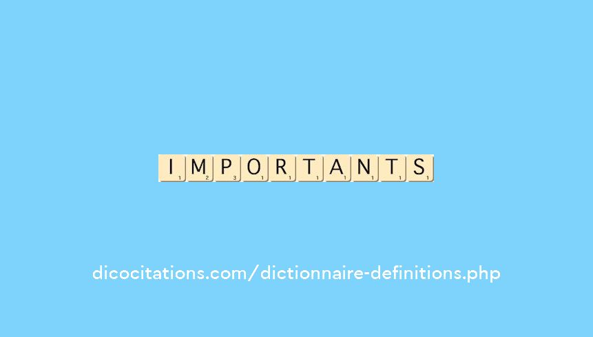 importants importants