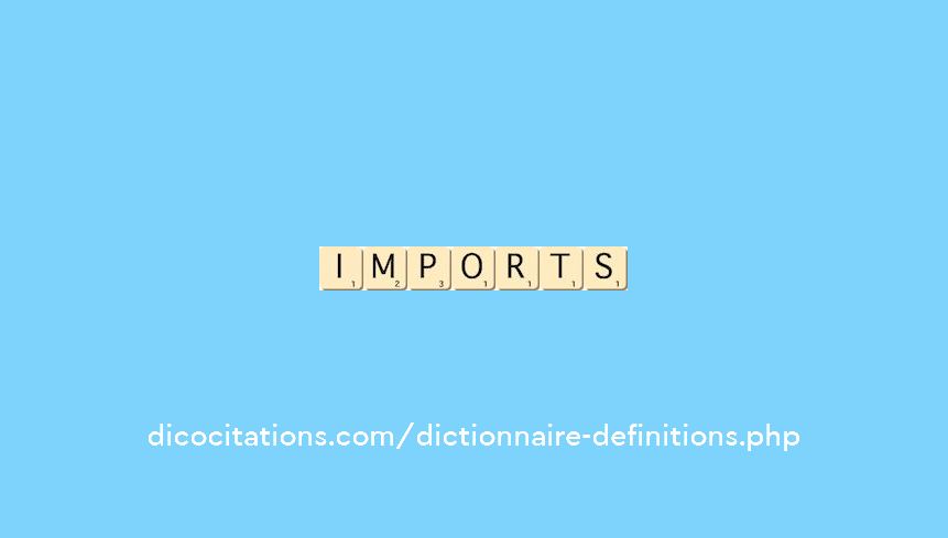 imports imports