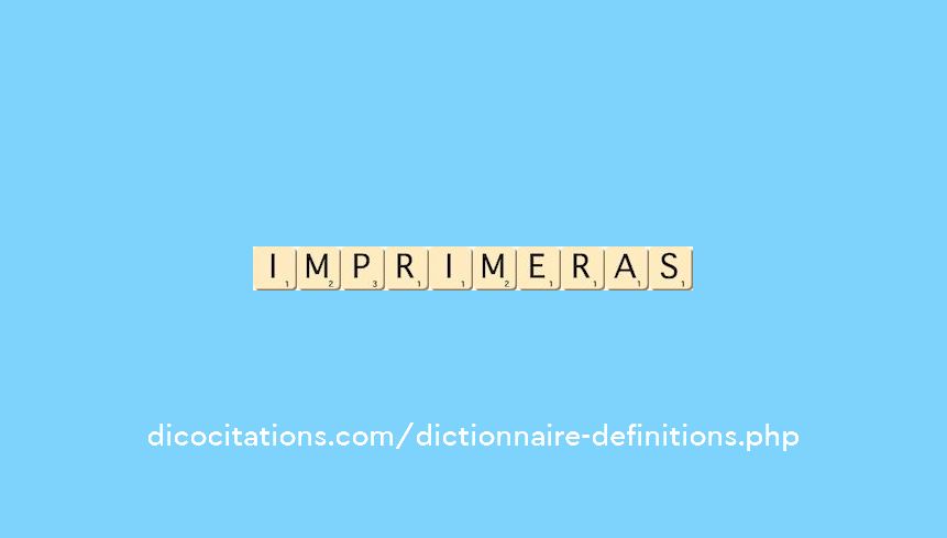 imprimeras imprimeras