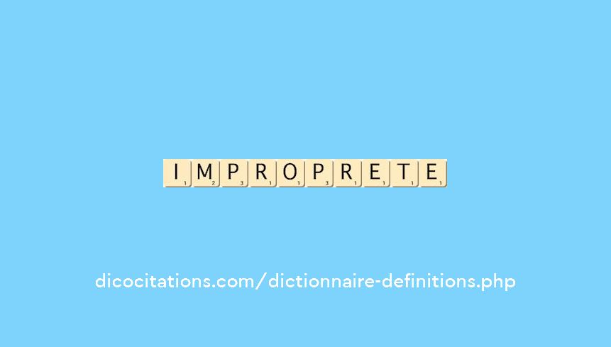 improprete