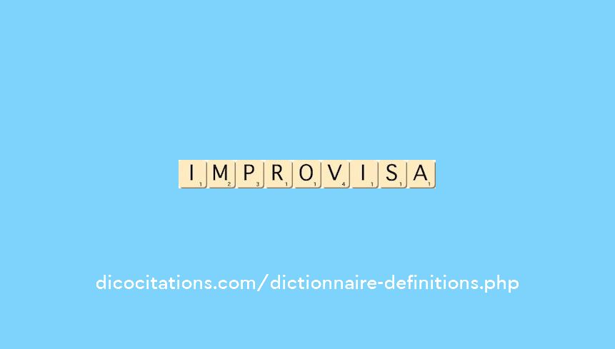 improvisa improvisa