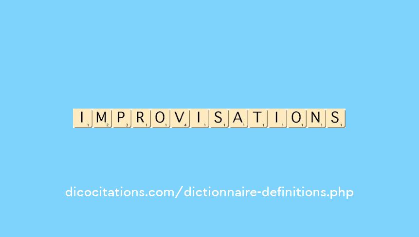 improvisations improvisations