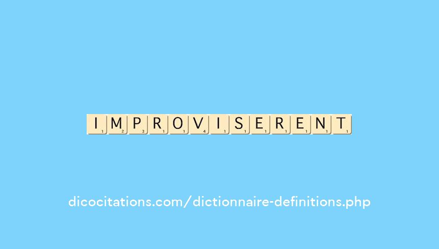 improviserent improviserent