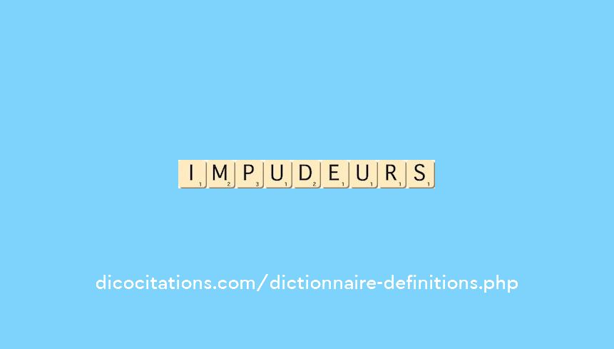 impudeurs impudeurs