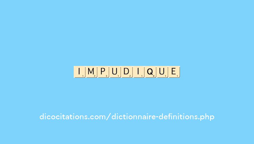 impudique impudique