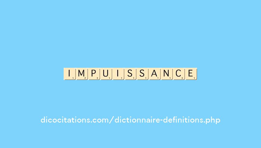 impuissance impuissance
