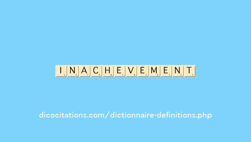 inachevement inachevement