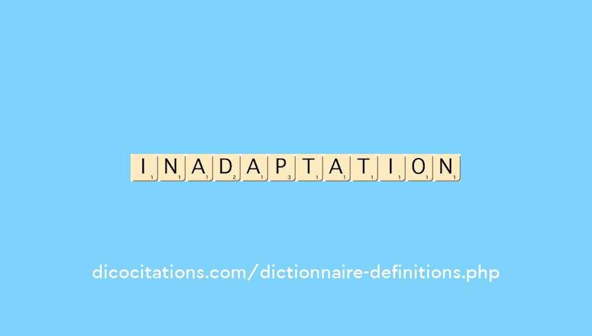 inadaptation