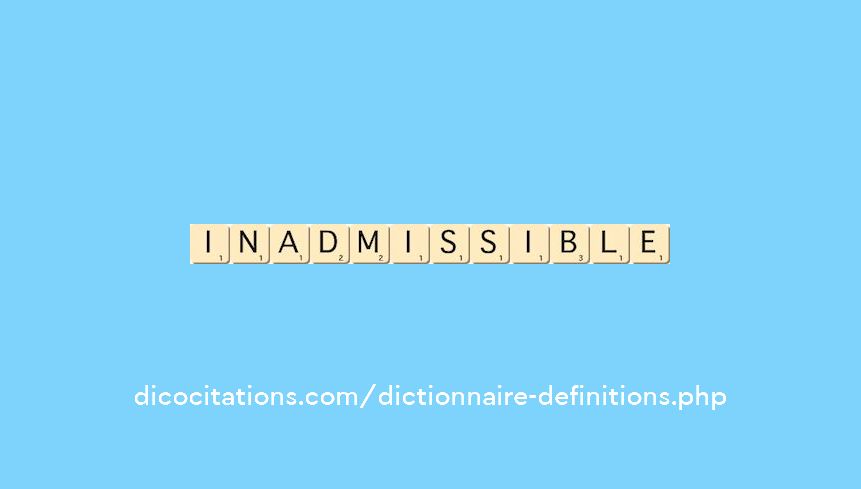 inadmissible