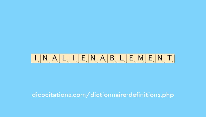 inalienablement