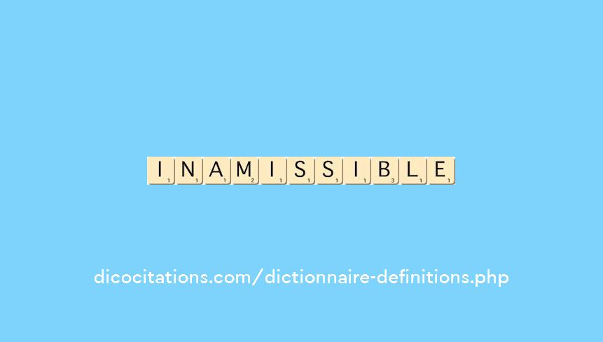 inamissible
