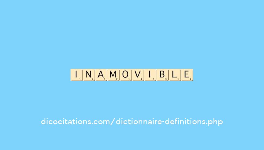 inamovible inamovible
