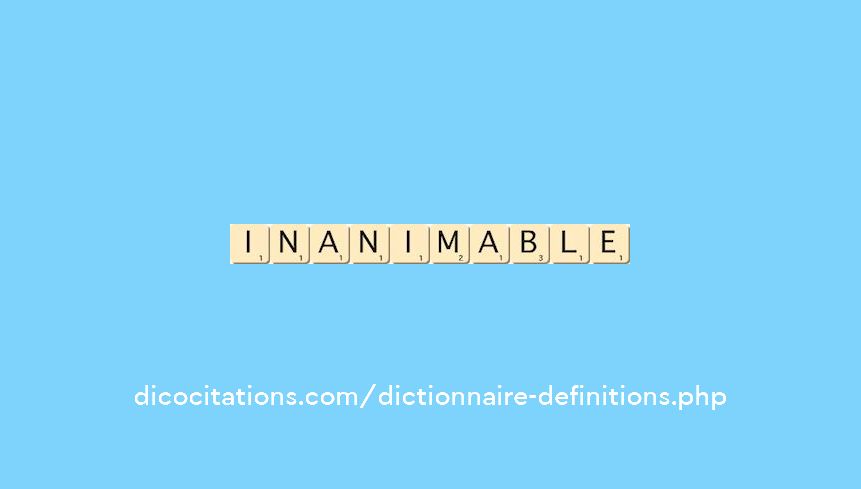 inanimable