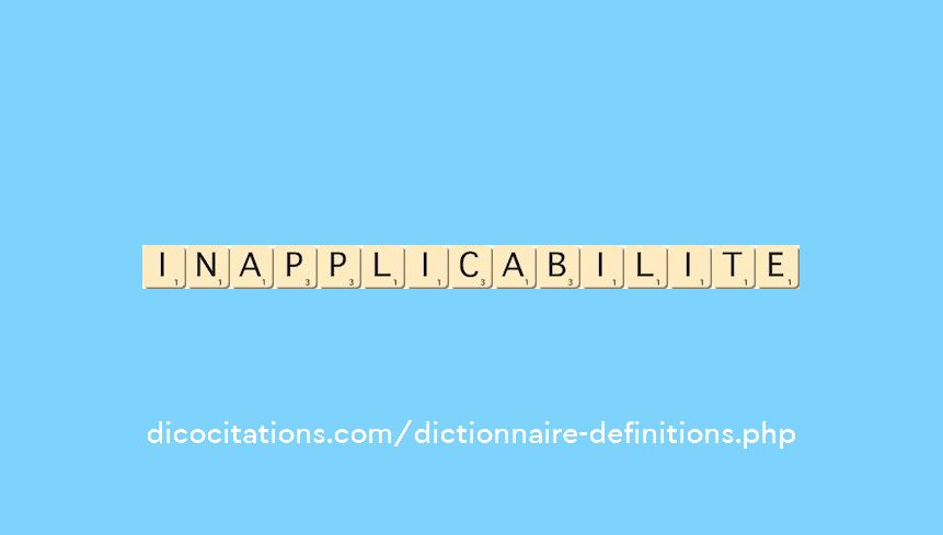 inapplicabilite