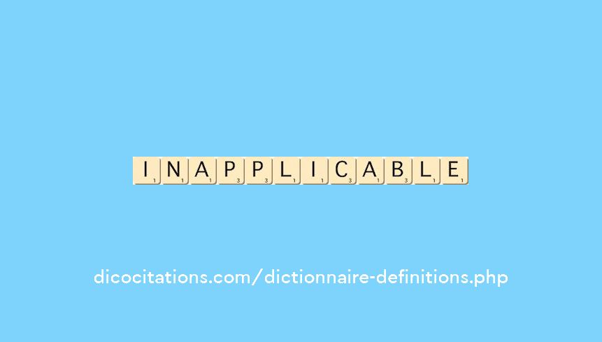 inapplicable inapplicable