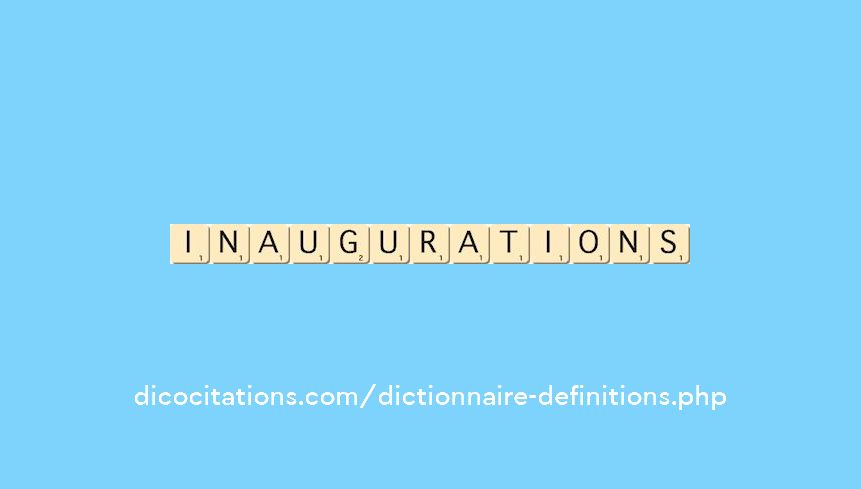inaugurations