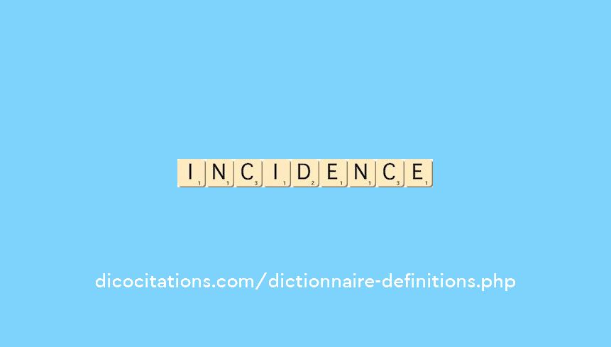 incidence