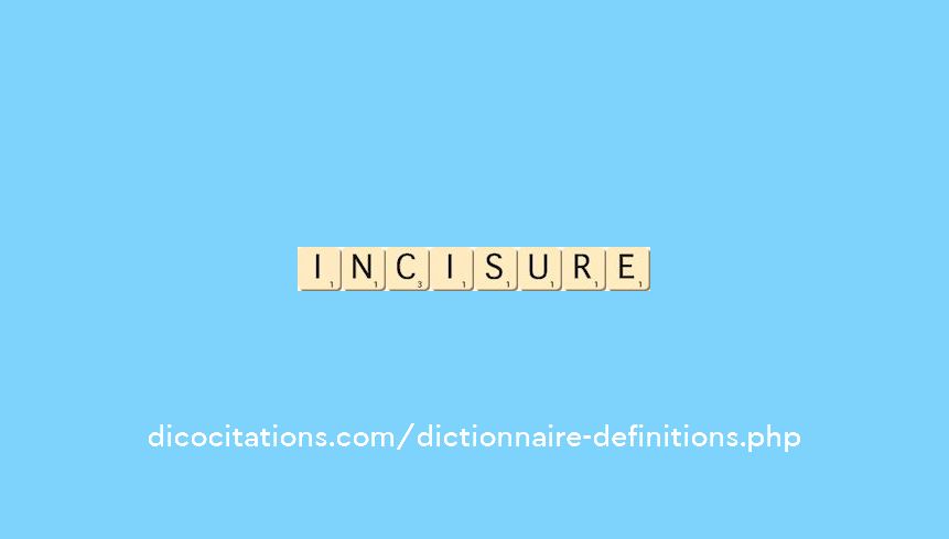 incisure