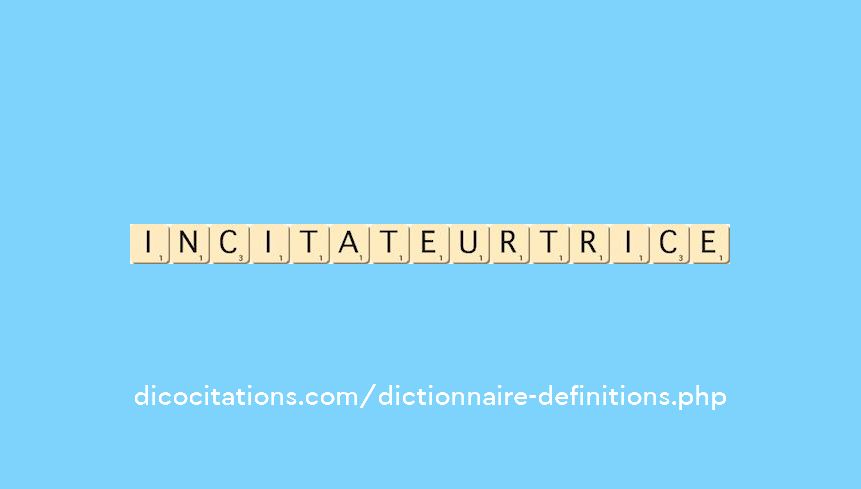 incitateur--trice