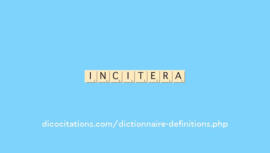 incitera incitera