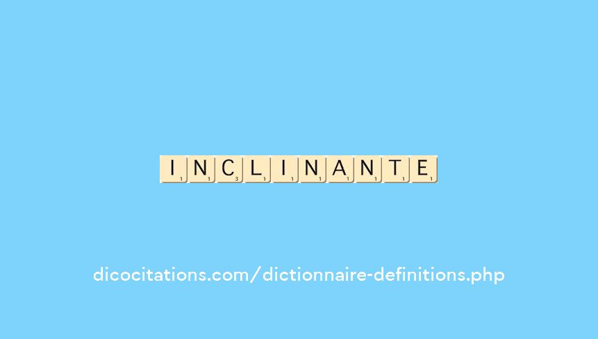 inclinante