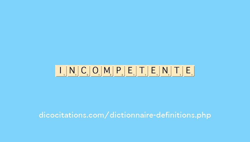 incompetente incompetente