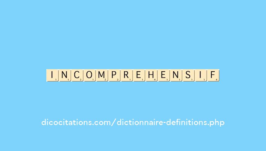 incomprehensif incomprehensif